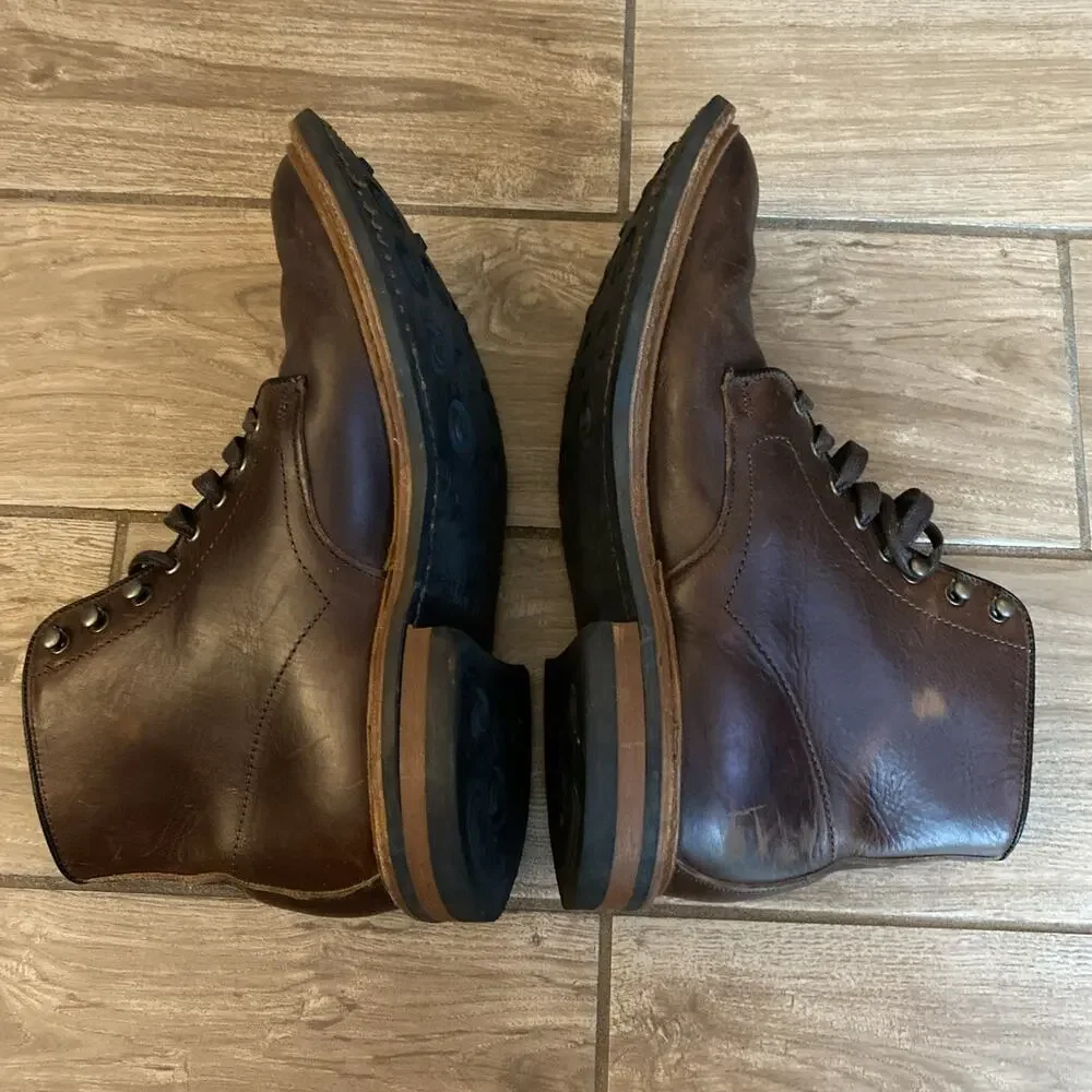 Allen Edmonds Higgins Mill 10 D Brown Boot Chromexcel Leather